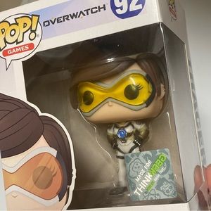 Funko Pop! Overwatch 92 Tracer with Exclusive THINKGEEK Sticker on Box